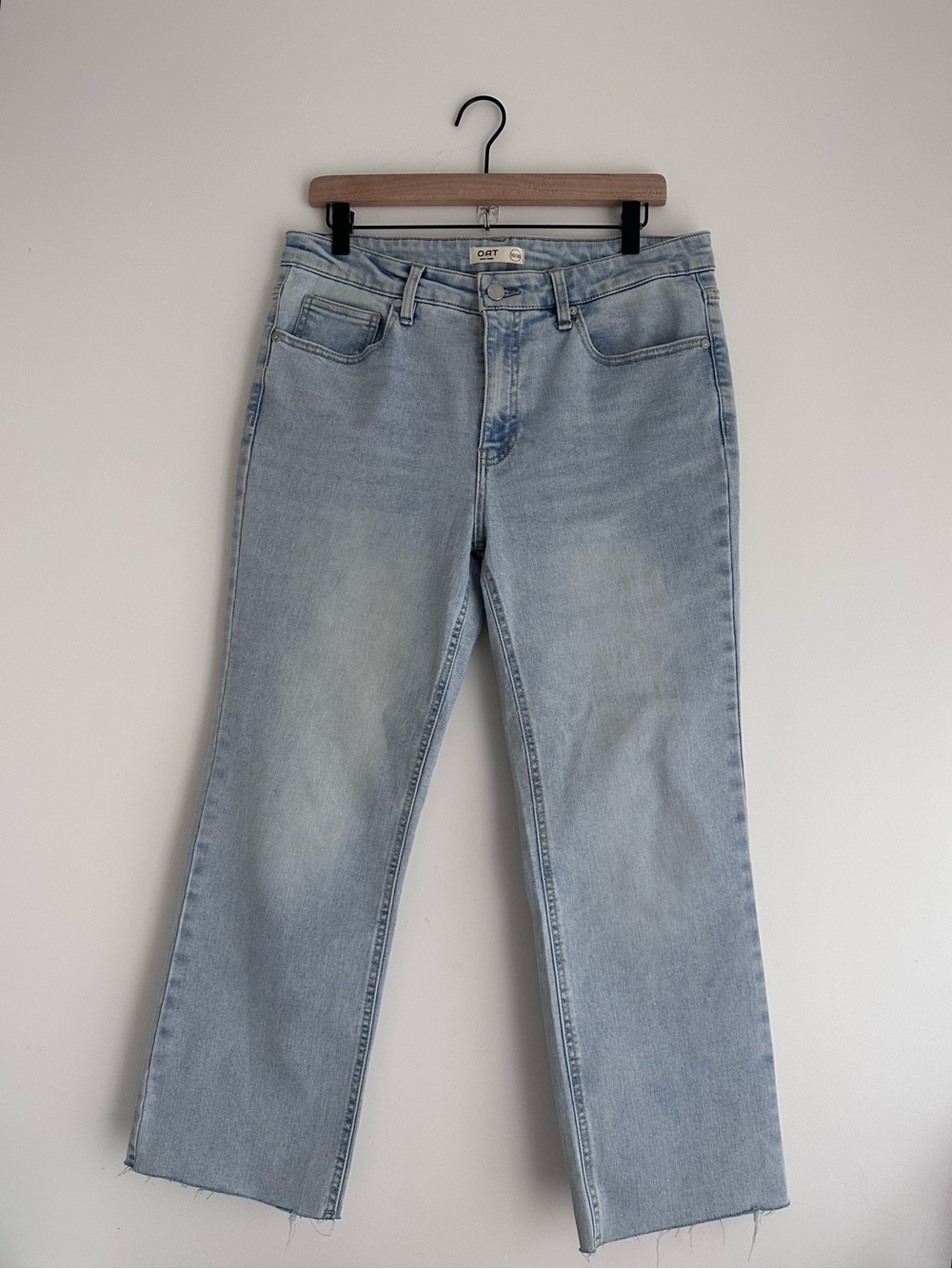 Oat New York Light Blue Cropped Leg Jeans